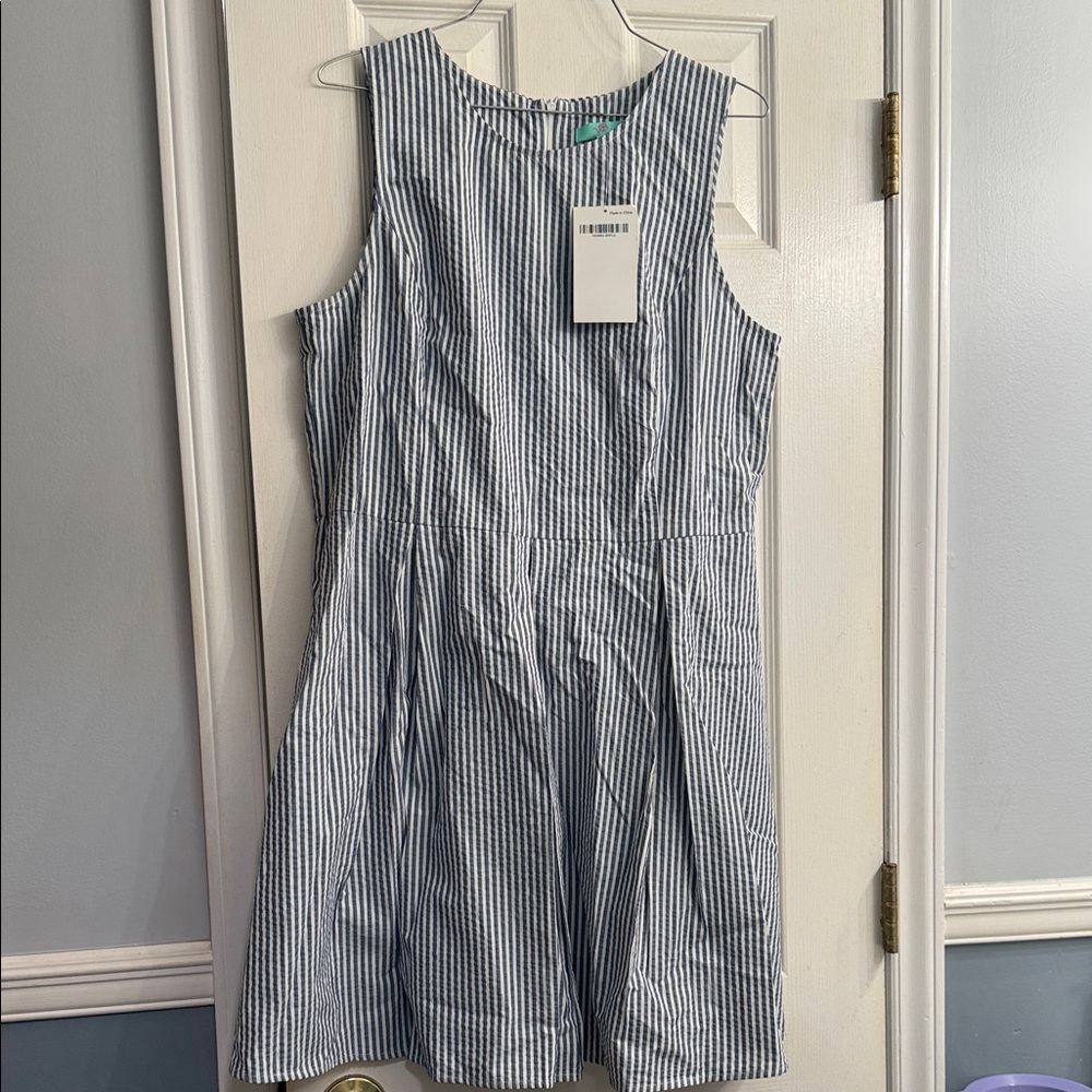 Striped Sleeveless Dress size L